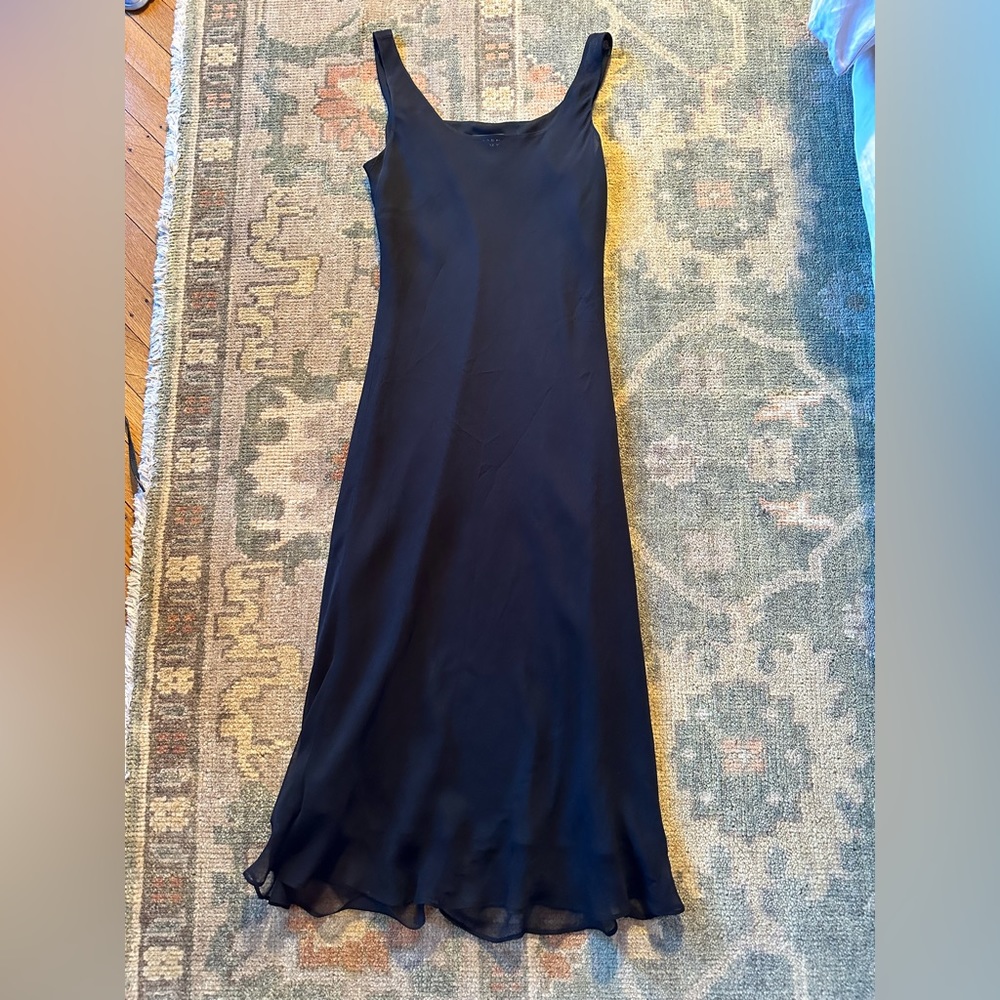Vintage black midi dress